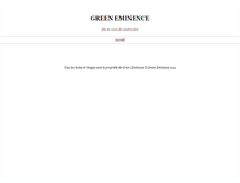 Tablet Screenshot of greeneminence.com